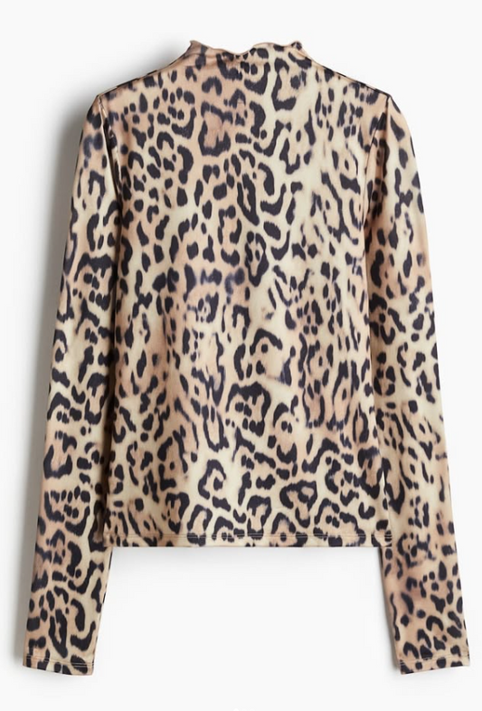 H&M - MOCK TURTLENECK JERSEY TOP