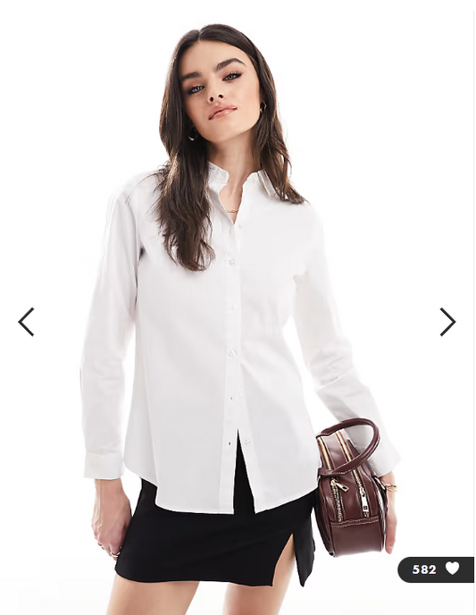 Asos - JDY oversized shirt in white