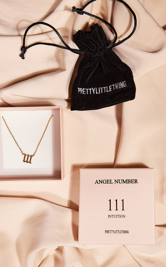 Real Gold Plated 111 Angel Number Necklace