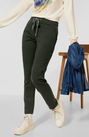 More Fun- Pantalon coupe ample pour femmes en Vert - BONNY