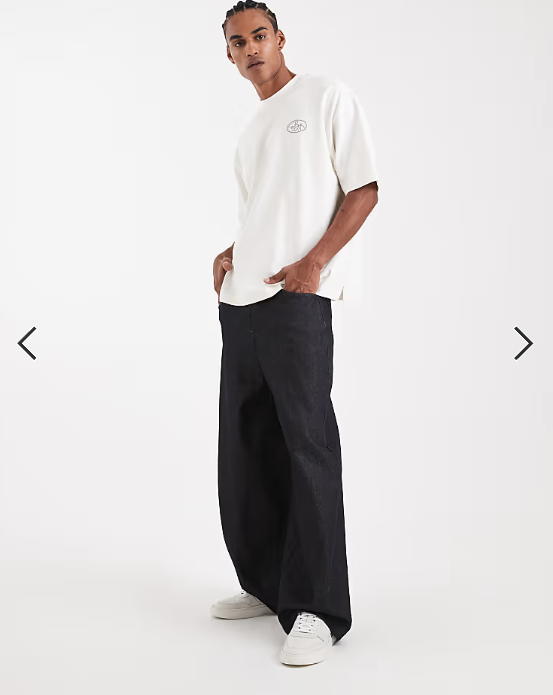 ASOS DESIGN Circular Design Collection heavyweight oversized baggy jeans in indigo