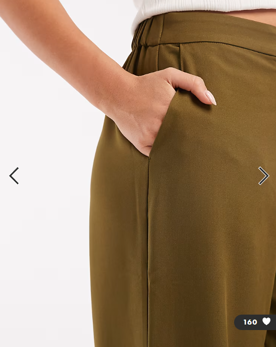 ASOS DESIGN tailored relaxed straight leg trousers in khaki