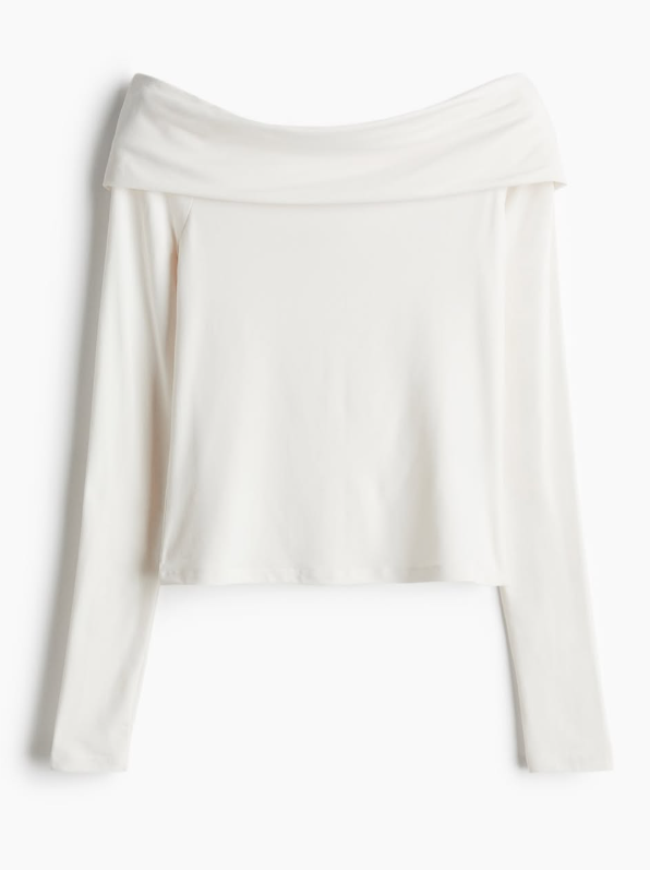 H&M - OFF-THE-SHOULDER TOP