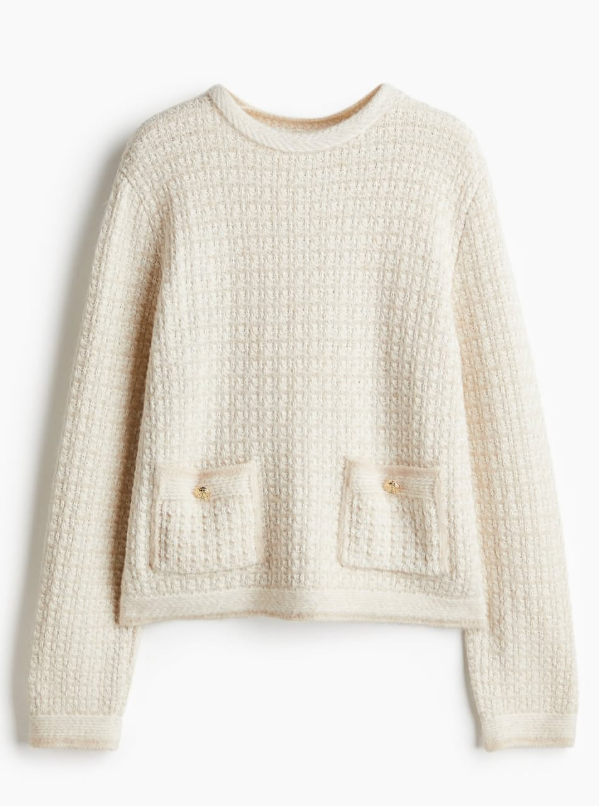 H&M - POINTELLE-KNIT SWEATER
