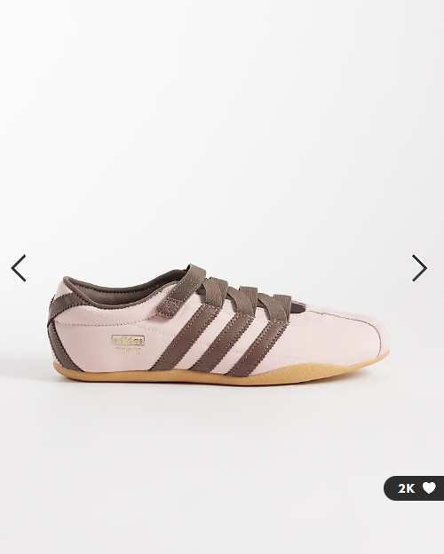 adidas Originals Tokyo mary jane flats in light pink and brown