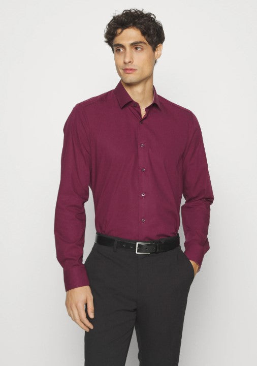 OLYMP Level Five LEVEL - Formal shirt - granat