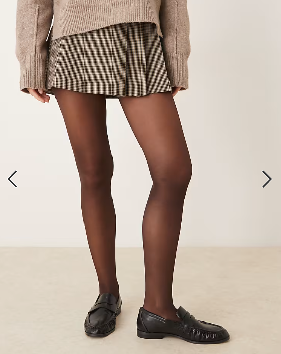 My Accessories barely there 15 denier tights in brown