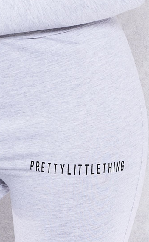 Plt - Ash Grey Jersey Skinny Flared Trousers