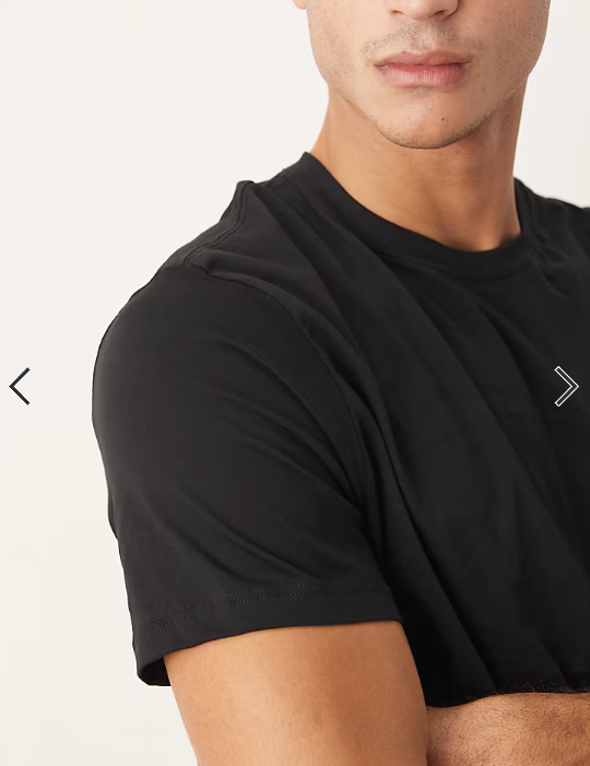 ASOS DESIGN Premium SUPIMA Cotton regular fit T-shirt in black.