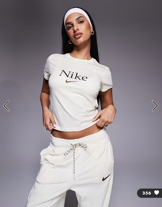 Nike Chill t-shirt with logo graphic in cream and brown