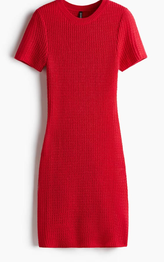 H&M - KNITTED BODYCON DRESS