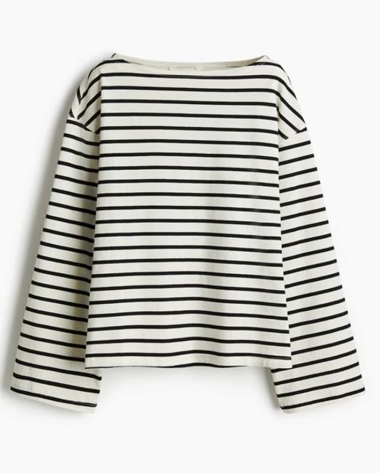 Na-kd - BOAT-NECK COTTON TOP