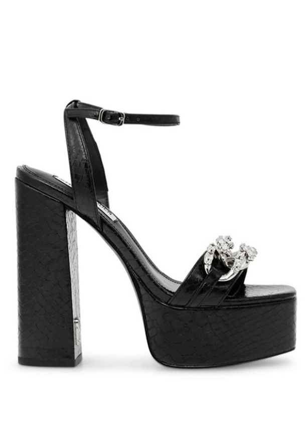 Steve Madden - Zariah Black Heel Sandals