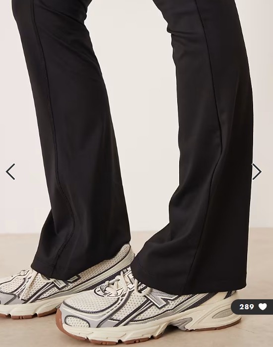 Gina Tricot flare soft leggings in black