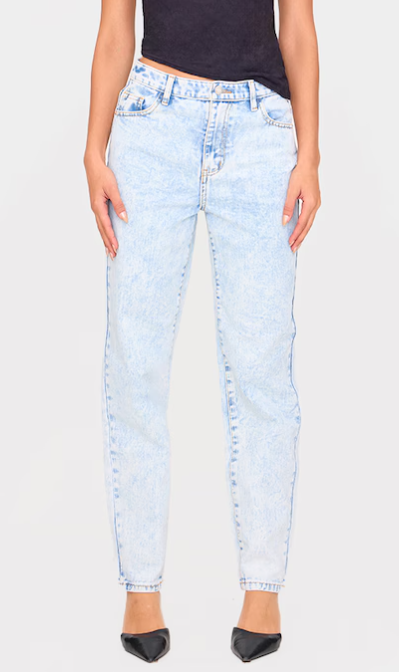 Acid Blue Mom Jeans