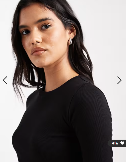 Brave Soul cotton long sleeve t-shirt in black