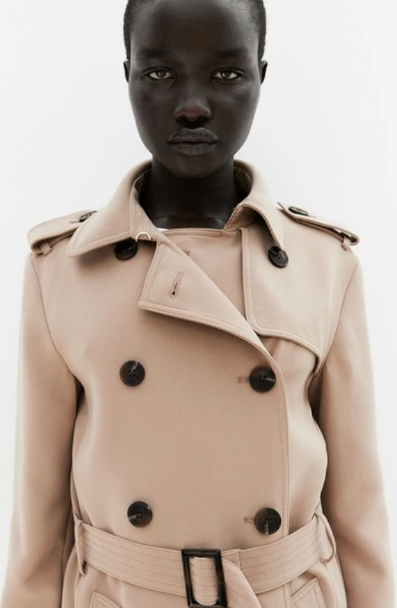 H&M DOUBLE-BREASTED TRENCH COAT