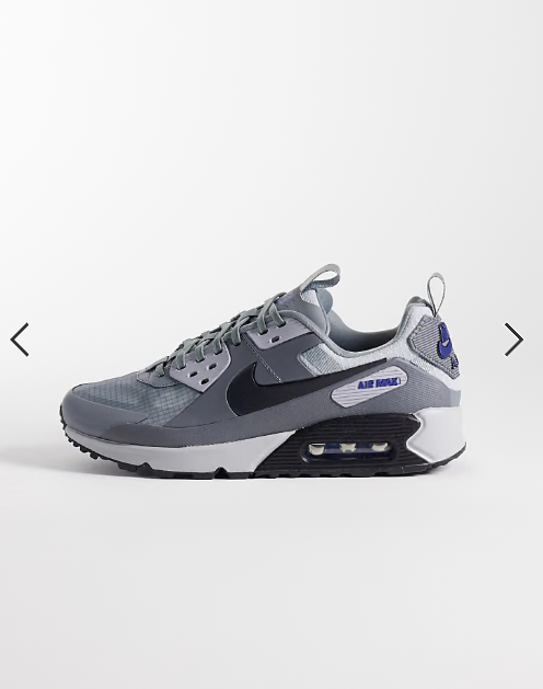 Nike Air Max 90 Drift trainers in grey and blue