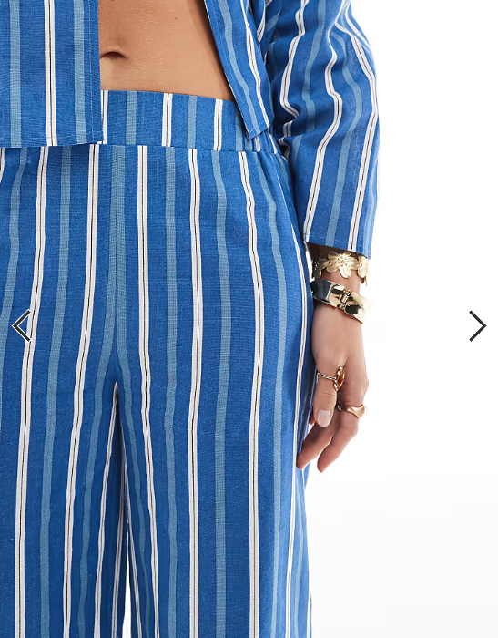 Esmée Exclusive beach pants in blue stripe
