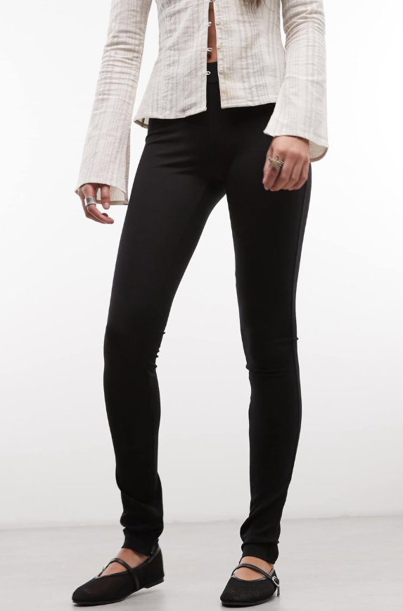 Monki - pull on tailoted trousers with cotton waistband detail