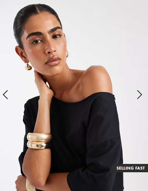 ASOS DESIGN slouchy off-shoulder oversized tee in black
