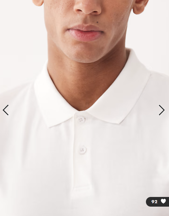 ASOS DESIGN Essentials muscle fit polos in white.