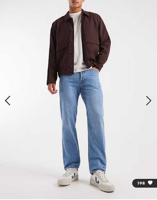 Jack & Jones Chris relaxed fit jeans in light wash blue