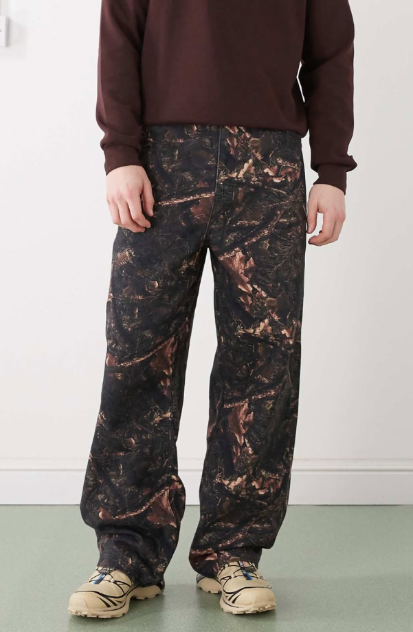 COLLUSION X002 baggy jeans in tree camo print