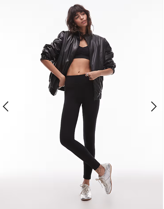 ARKET co-ord seamless legging in black
