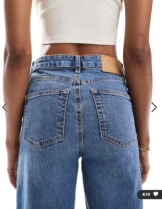 ASOS DESIGN Tall comfort stretch straight leg jeans in authentic mid blue