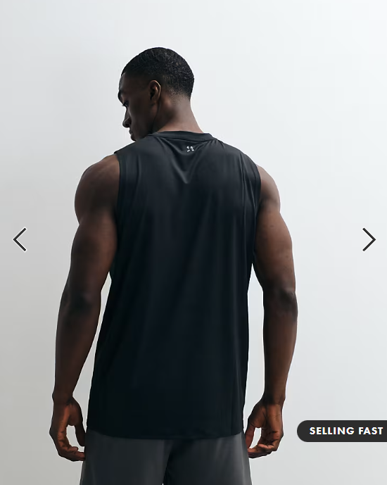 4505 Icon quick dry mesh training tank in black.