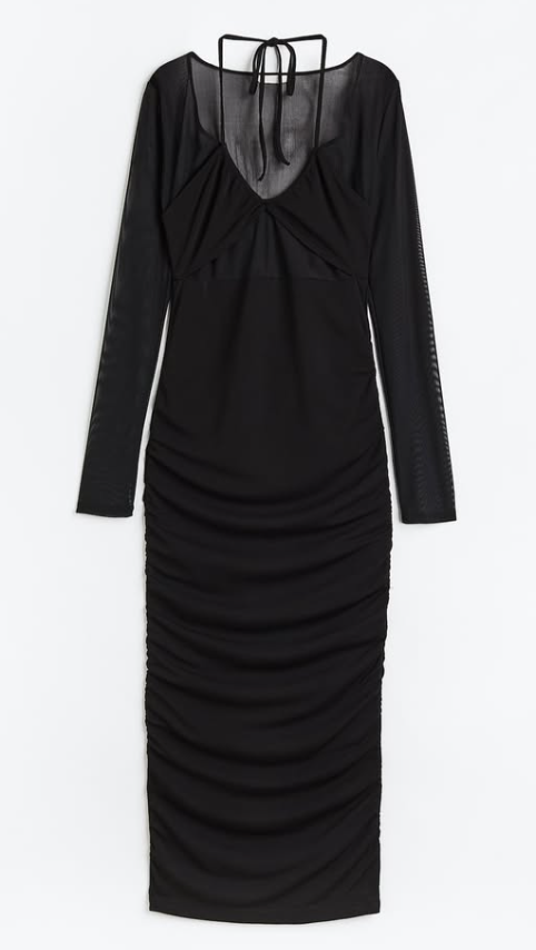 H&M - DRAPED BODYCON DRESS