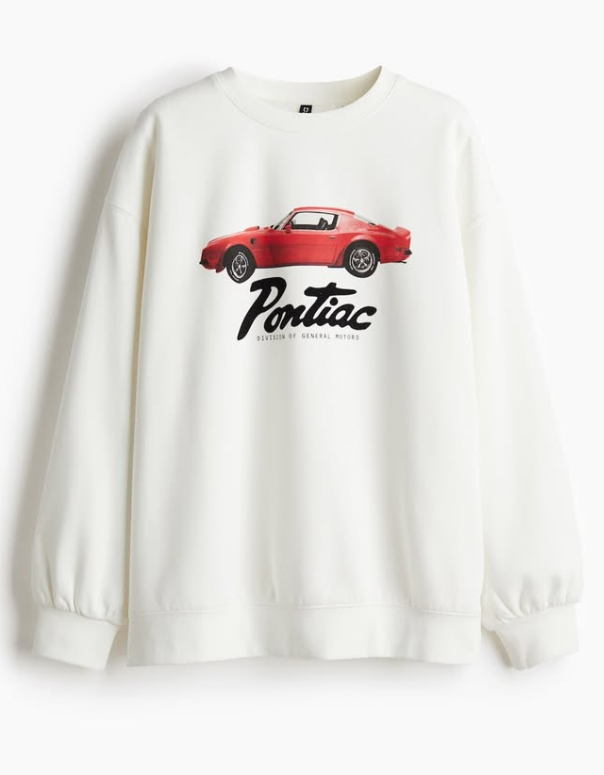 H&M - OVERSIZED PRINTED SWEATSHIRT