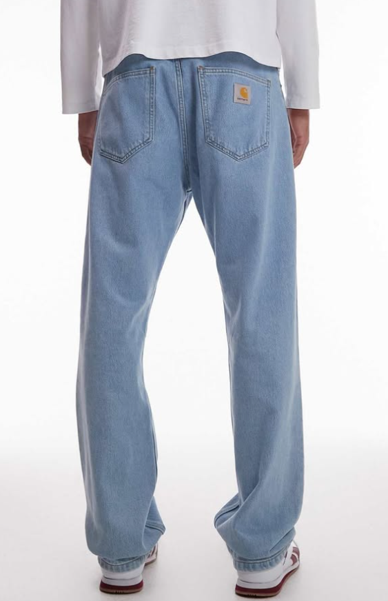 Asos - Carhartt WIP - Unisex - nolan relaxed straight leg jeans in light blue