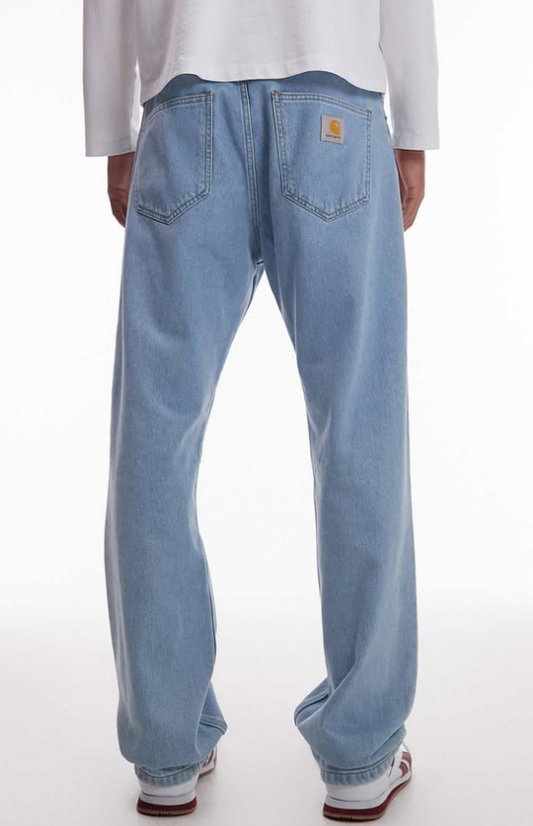 Asos - Carhartt WIP - Unisex - nolan relaxed straight leg jeans in light blue