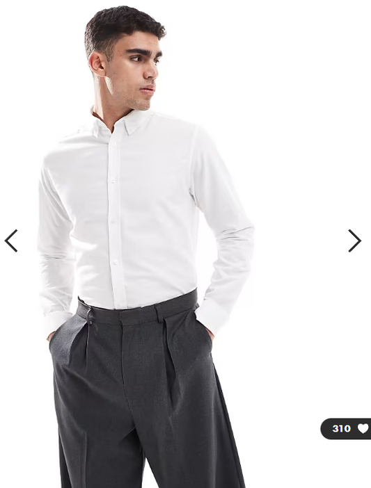 JJ Rebel long sleeve shirt in white