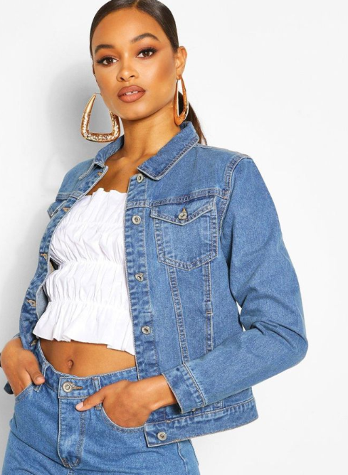 Boohoo - Denim Western Jacket - mid blue
