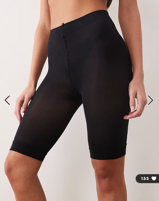 ASOS DESIGN anti-chafing shorts in black