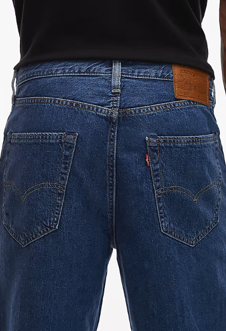 Asos - Levi's 568 loose straight lightweight cotton linen mix jeans in mid blue
