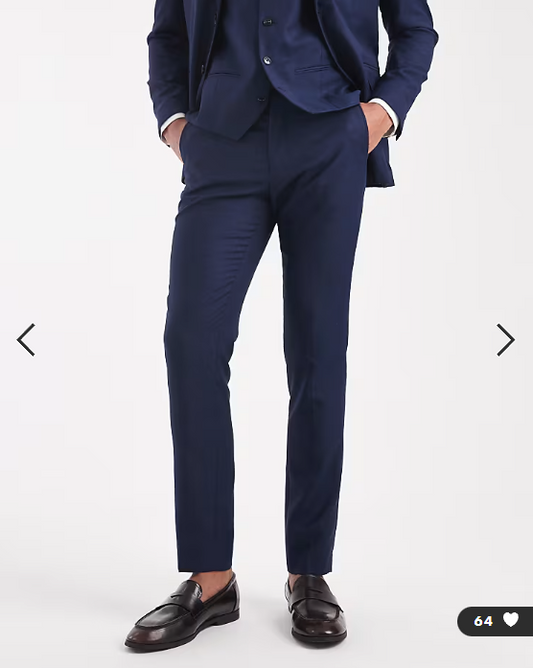 Jack & Jones super slim trousers in dark navy