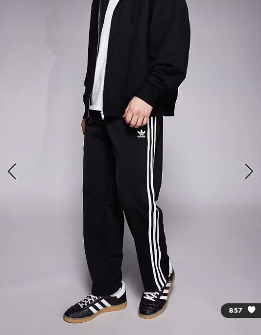 adidas Originals Firebird track pants in black
