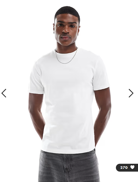 ASOS DESIGN essentials regular fit t-shirt in white.
