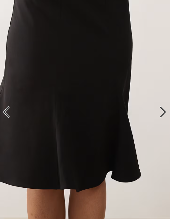 Weekday - misi skirt with slit in black
