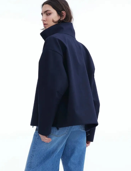 H&M - TWILL JACKET- Navy