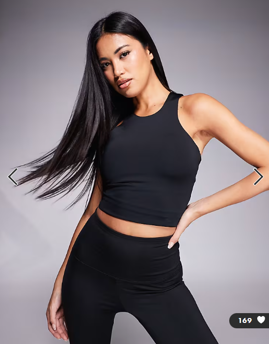 4505 Icon active vest with inner bra and removable padding in black