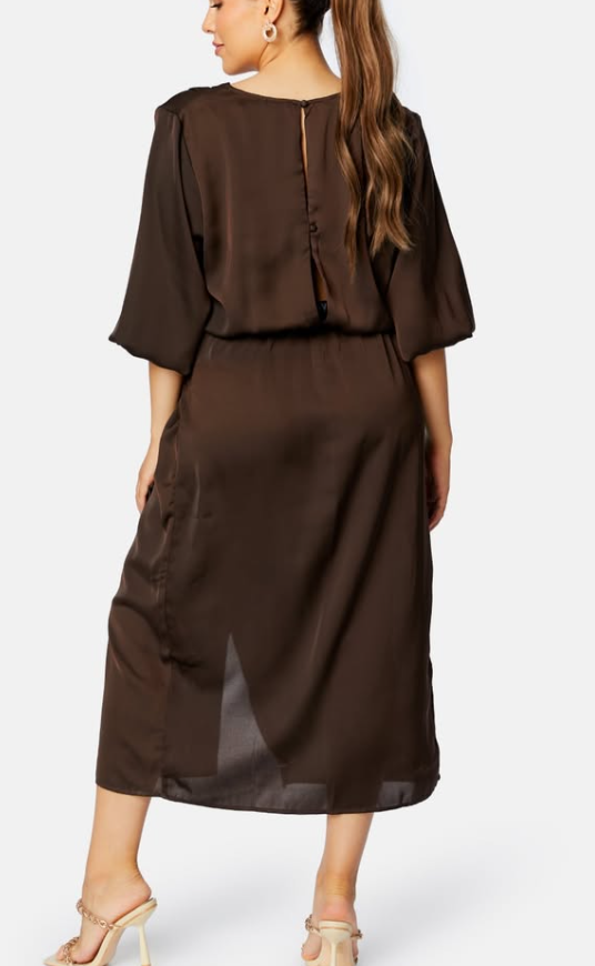 Bubbleroom - Jolene Knot Dress- Brown