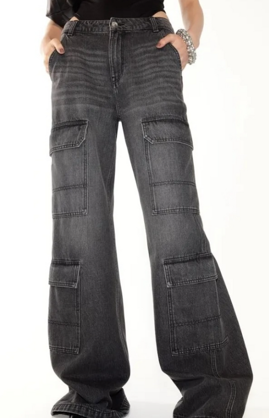 H&M  - Denim Cargo Pants, H&M women