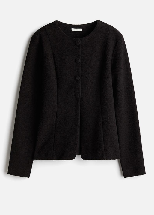 H&M - Waisted cardigan - black