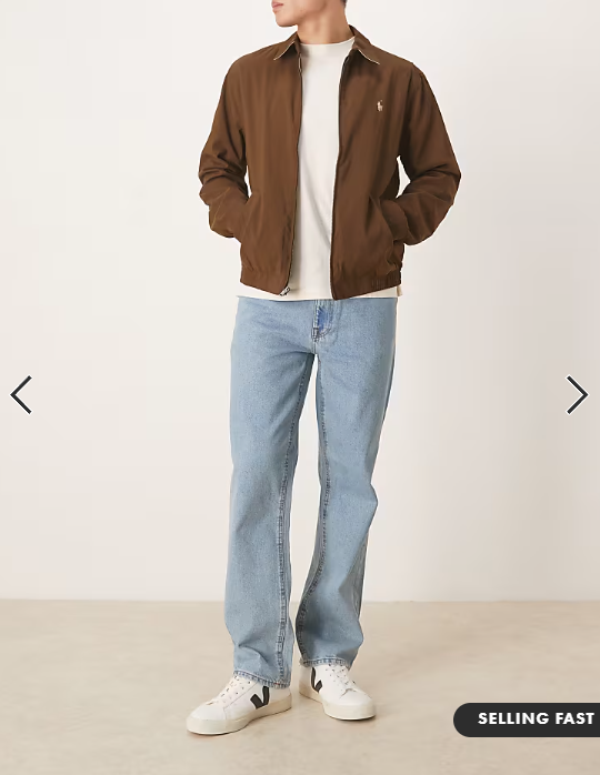 ASOS DESIGN straight leg jeans in light wash blue
