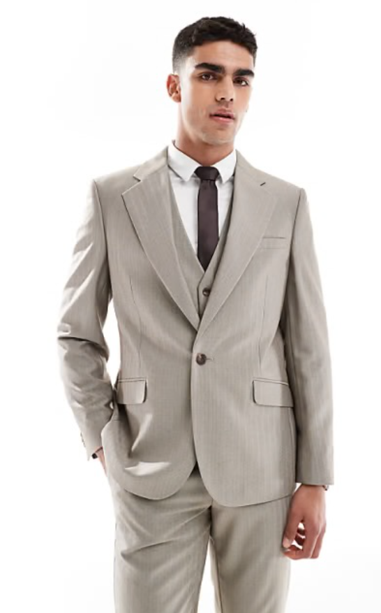 Asos - wedding wool mix slim suit jacket